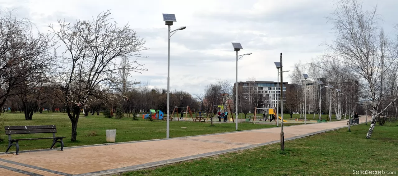 Playgrounds for children in Sofia park